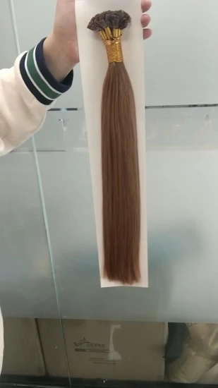 Cabello humano 100% del grado 10A de la extensión del pelo de la punta plana de la queratina de Italia