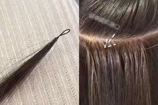 Extensiones de cabello de plumas 100% humanas de alta calidad 6D 2º piezas de cabello liso