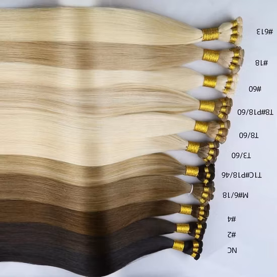 Extensiones de cabello humano Lwholesale Remy I Inclino el cabello virgen crudo